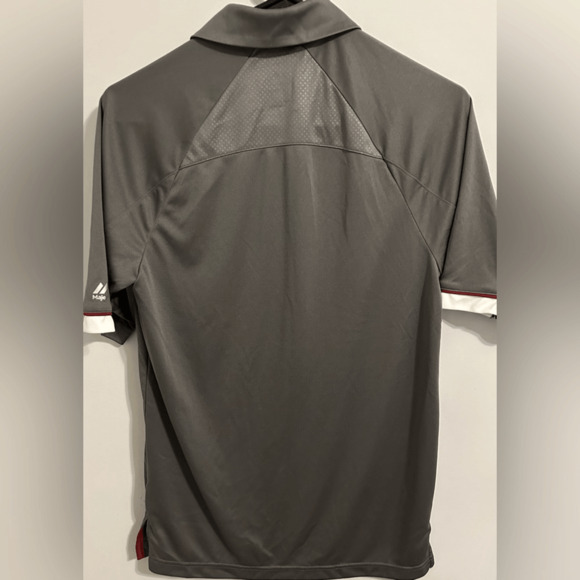 Washington Redskins Majestic Coolbase Polo Shirt Gray Sz Small - Picture 8 of 10